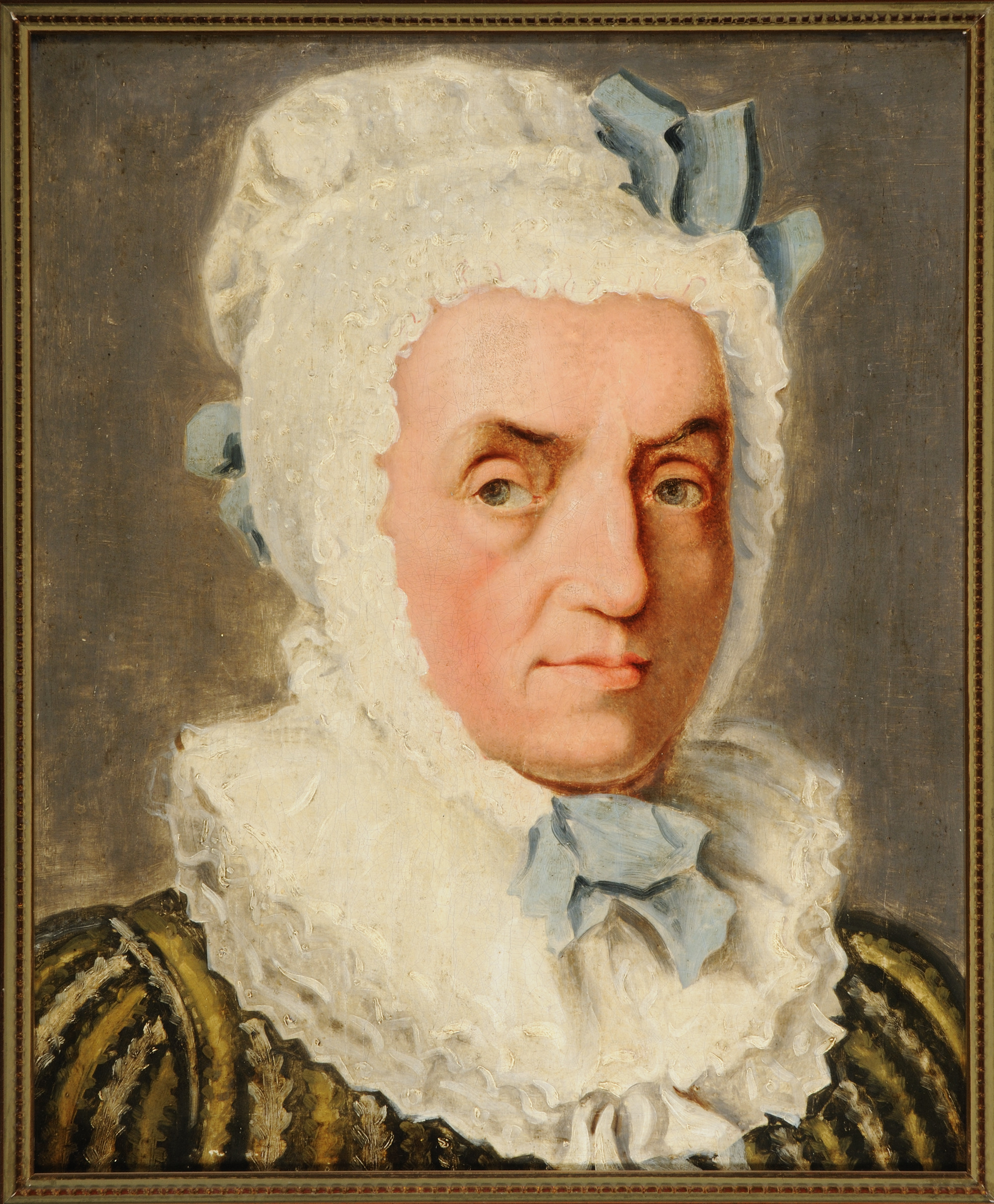 Ölgemälde mit einem Portrait von Ernestine Voß